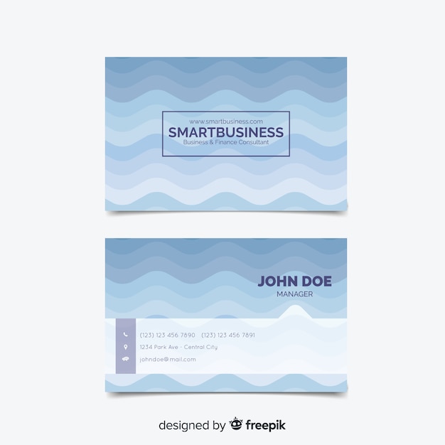 Free vector business card template