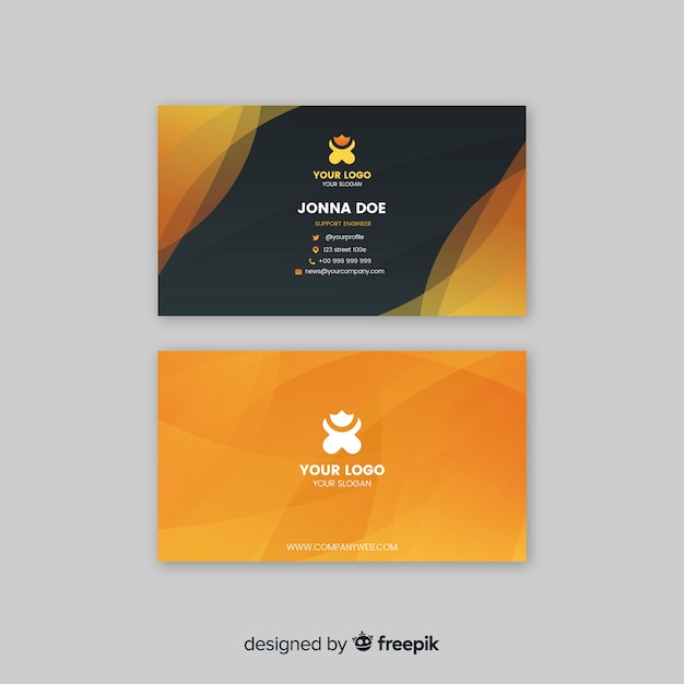 Business card template