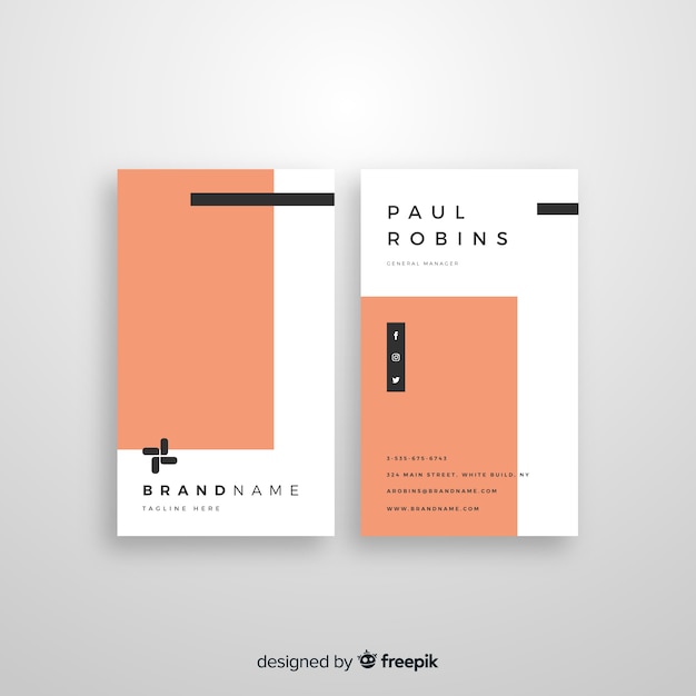 Business card template