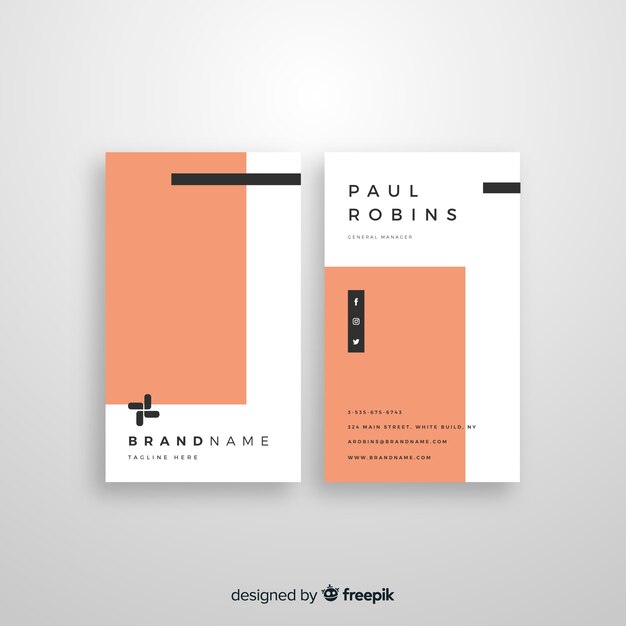 business card template