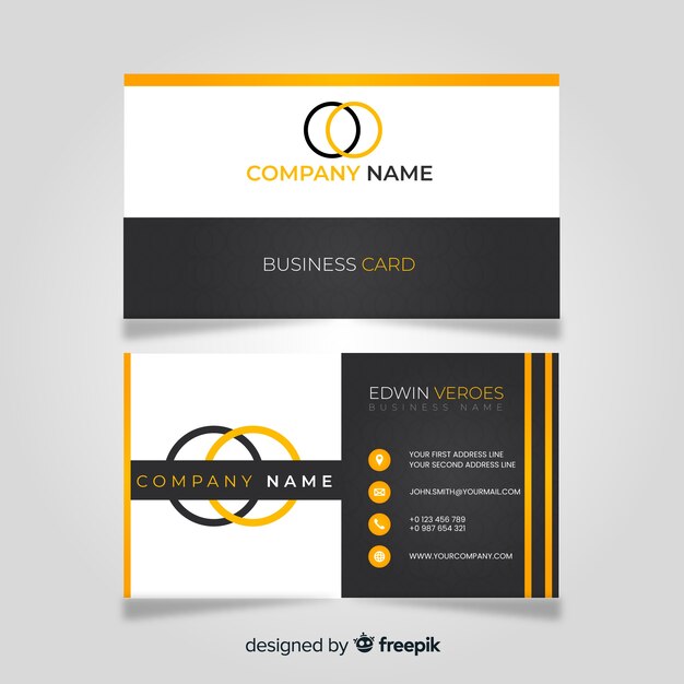 Business card template