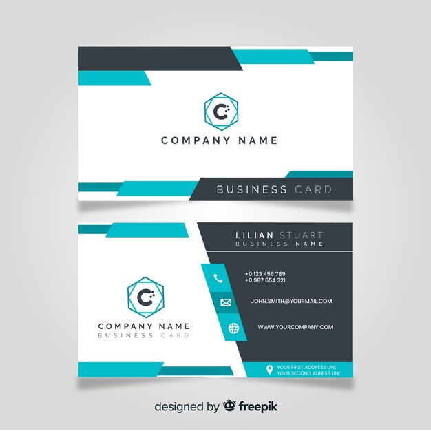 Business card template