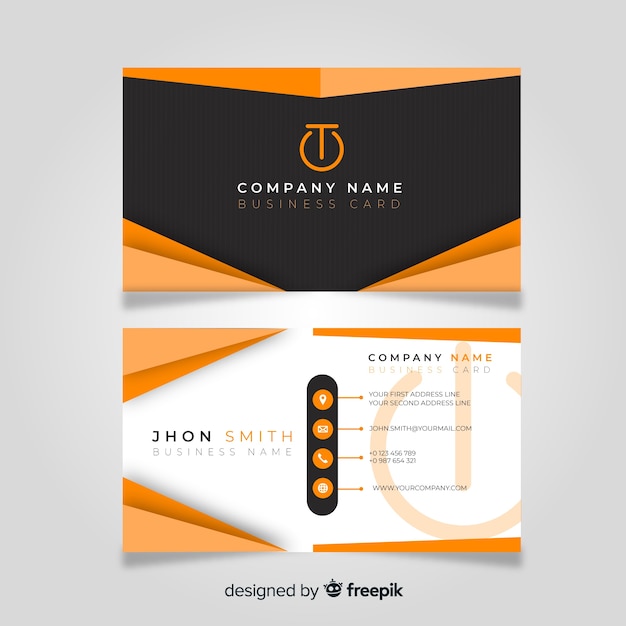 Business card template