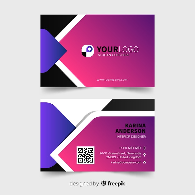 Business card template