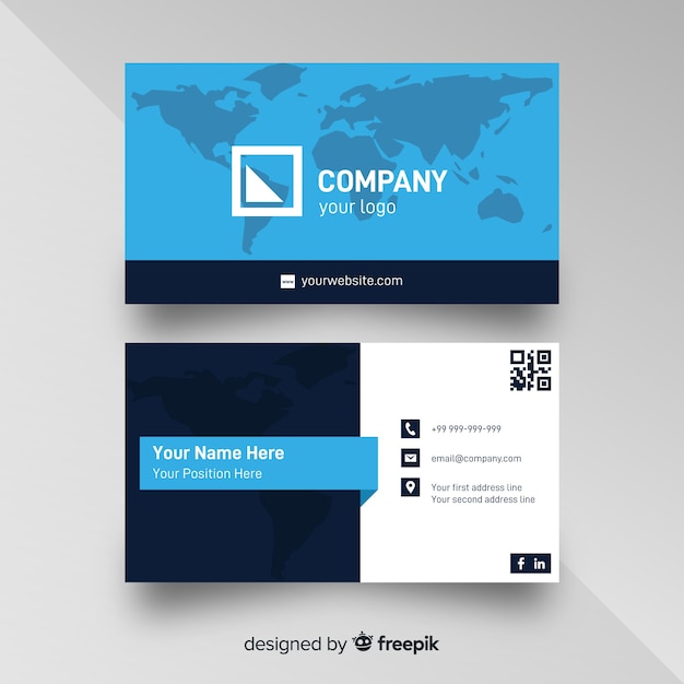 Free vector business card template