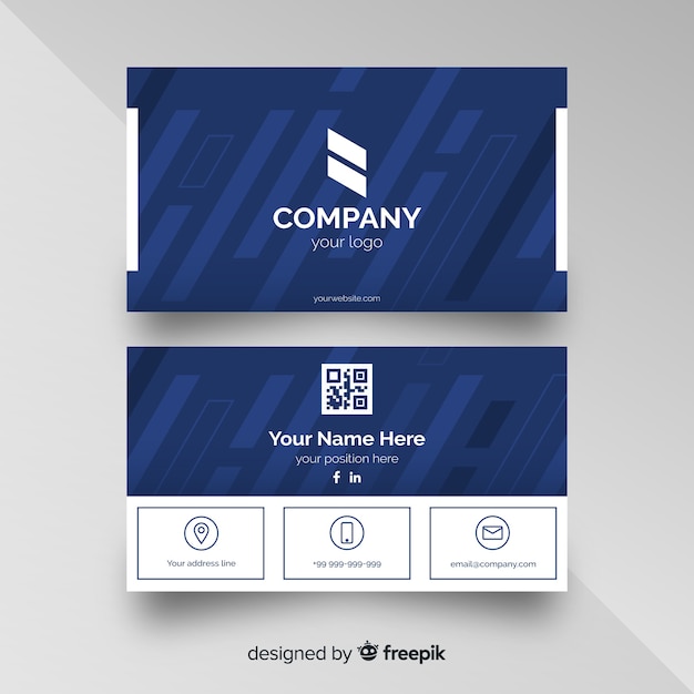 Free vector business card template