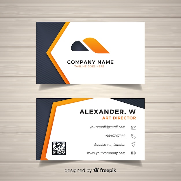 Free vector business card template