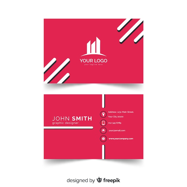 Free vector business card template