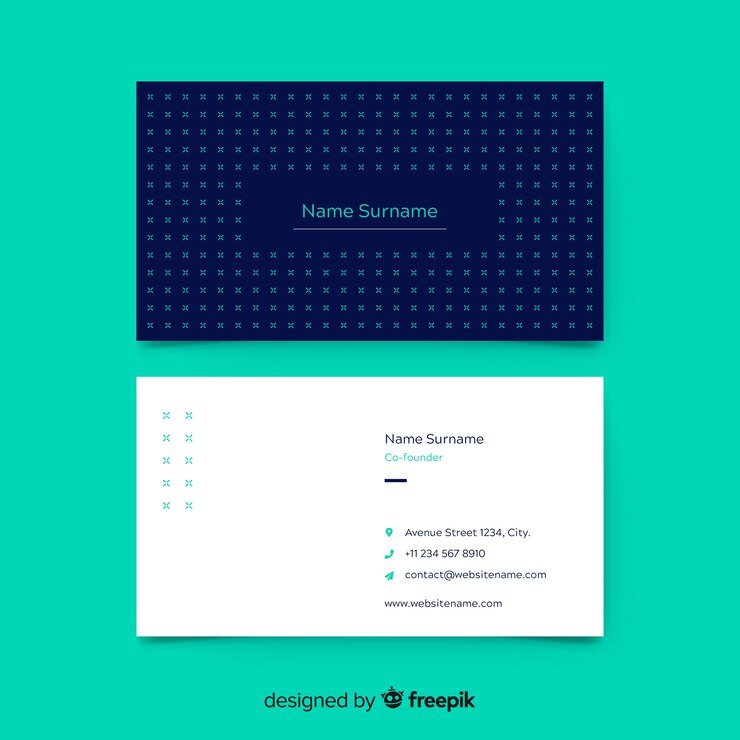 Free Vector business card template