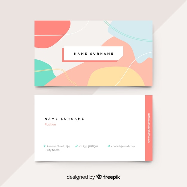 Business card template