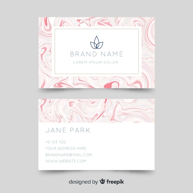 Business card template