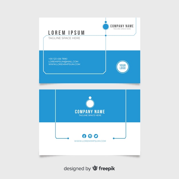 Free vector business card template