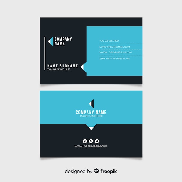 Business card template