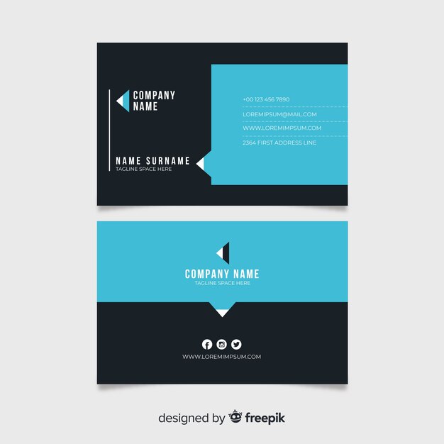 Business card template