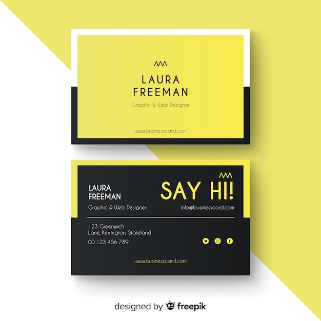 Business card template