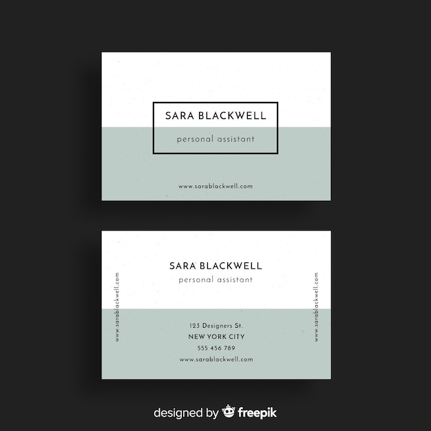 Free vector business card template