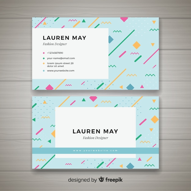 Business card template