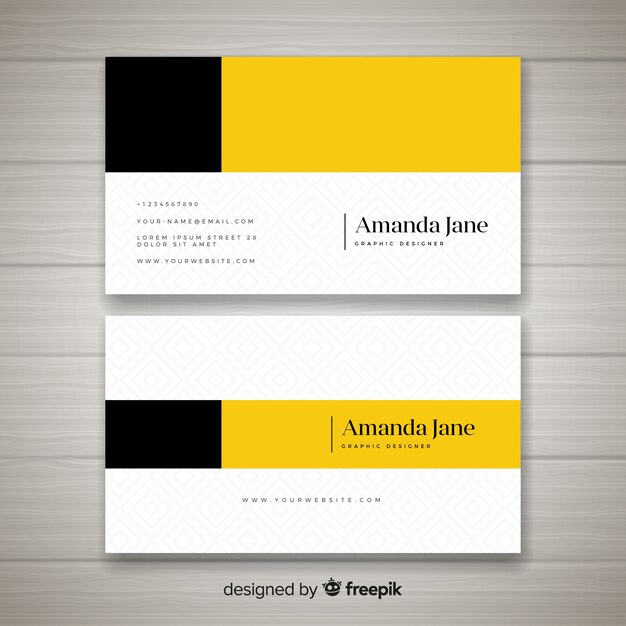 Business card template