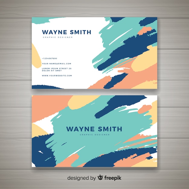 Free vector business card template