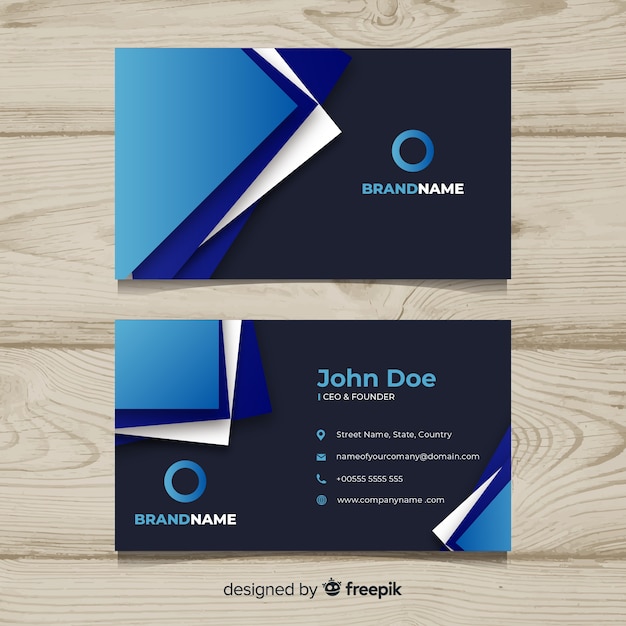 Business card template