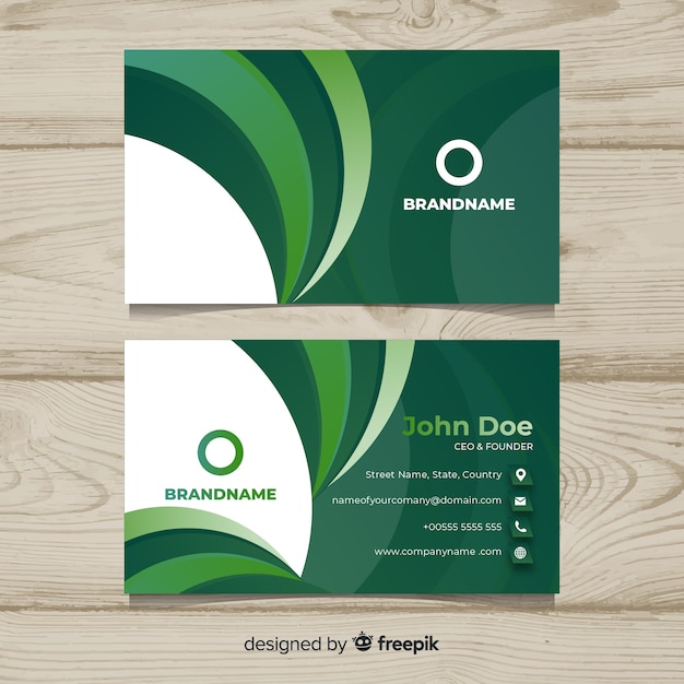 Free vector business card template