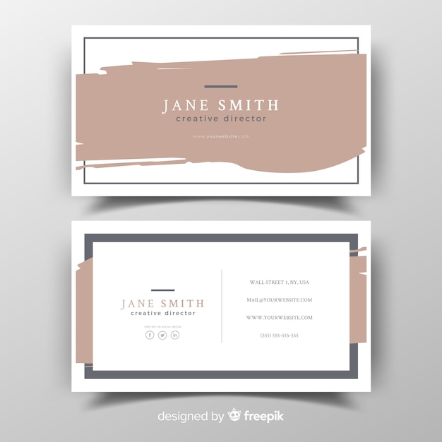 Business card template