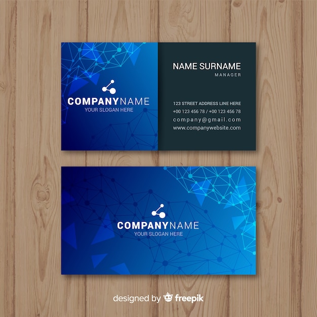 Business card template