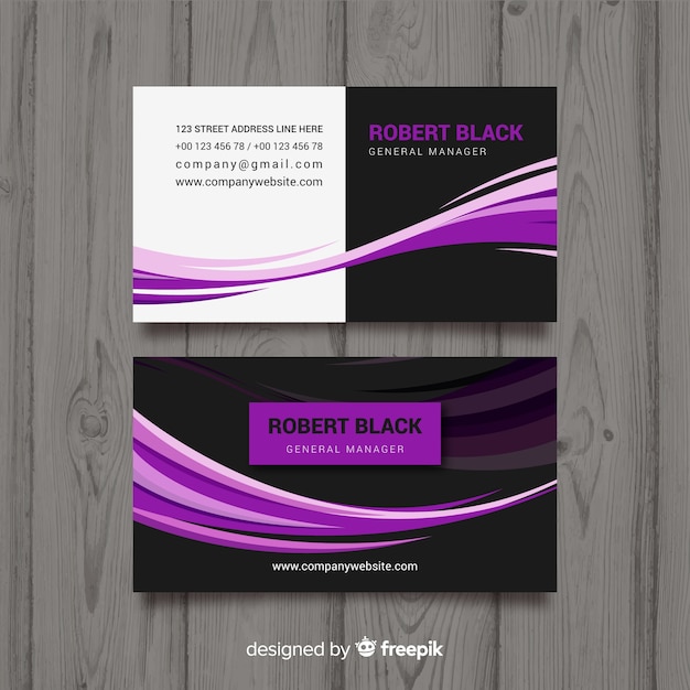 Free vector business card template