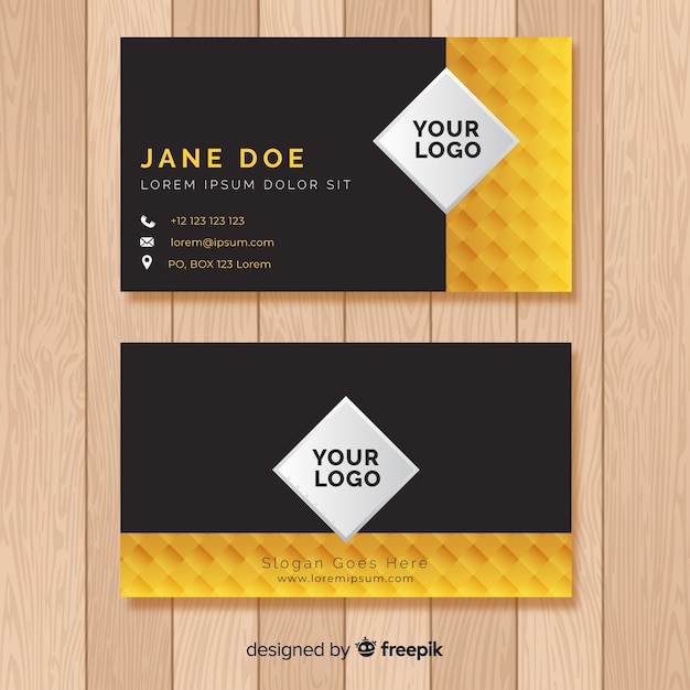 Business card template