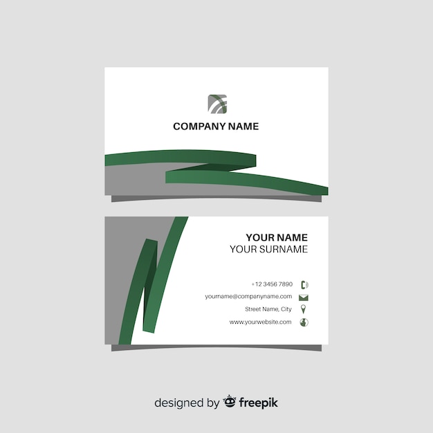 Free vector business card template