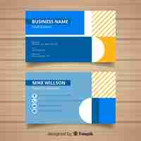 Free vector business card template