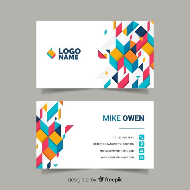 Business card template