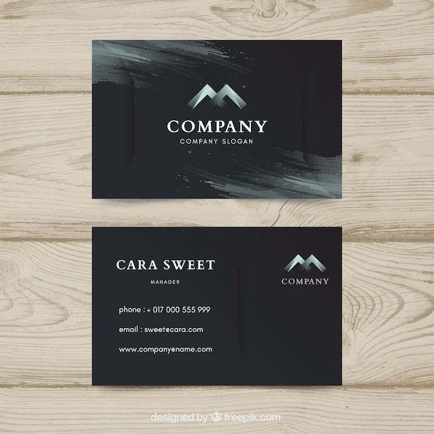 Free vector business card template