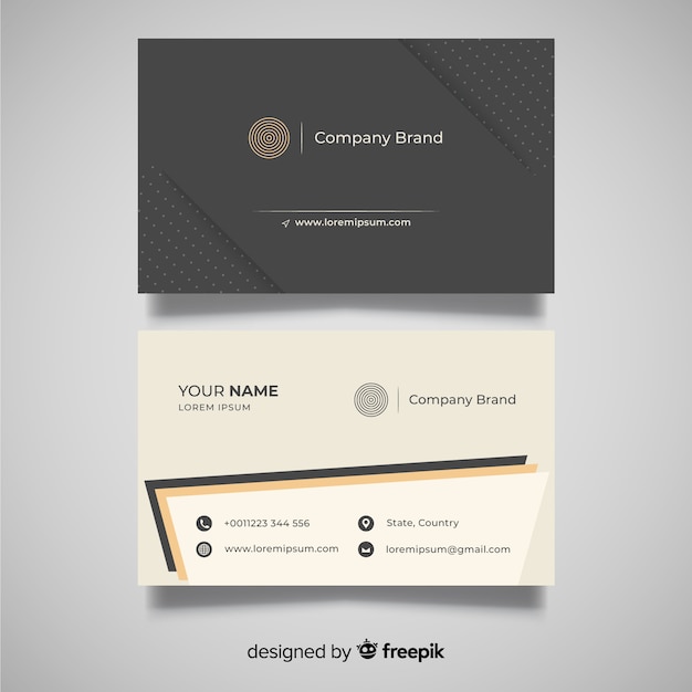 Free vector business card template