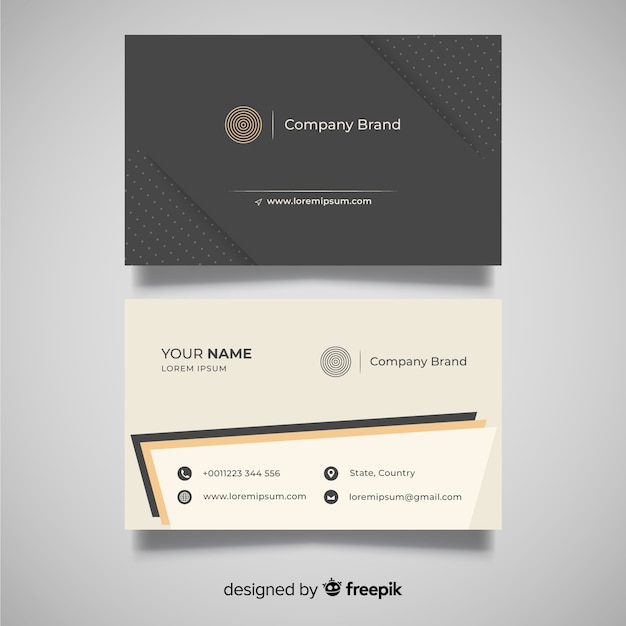 Free vector business card template