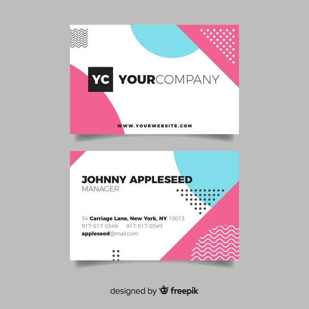 Business card template