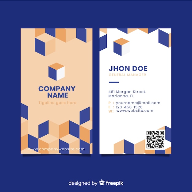 Business card template