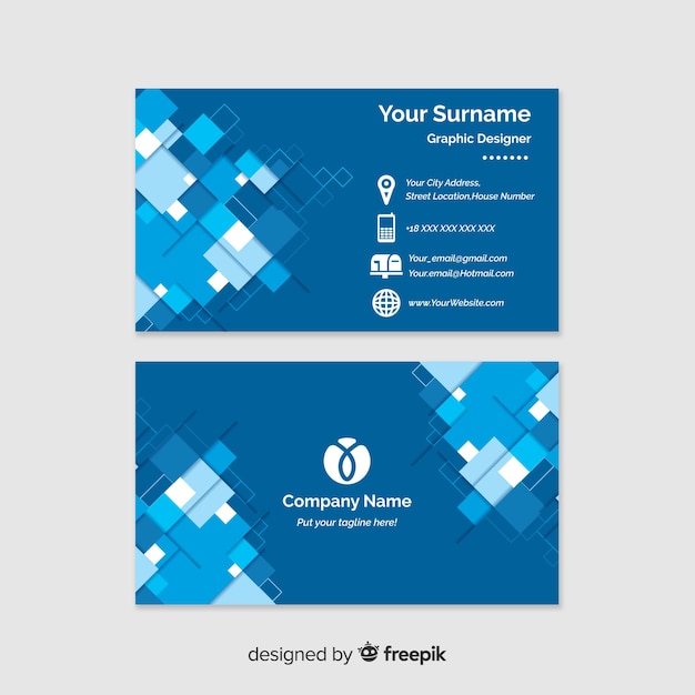 Business card template