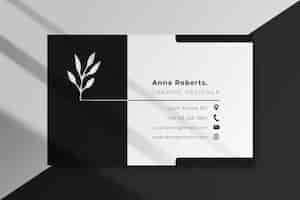 Free vector business card template