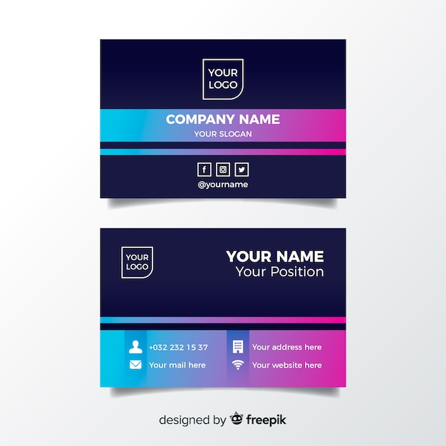 Business card template