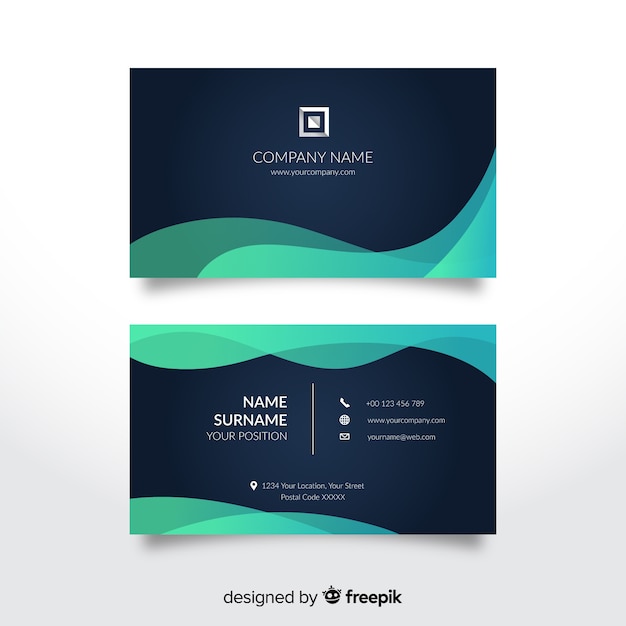 Free vector business card template