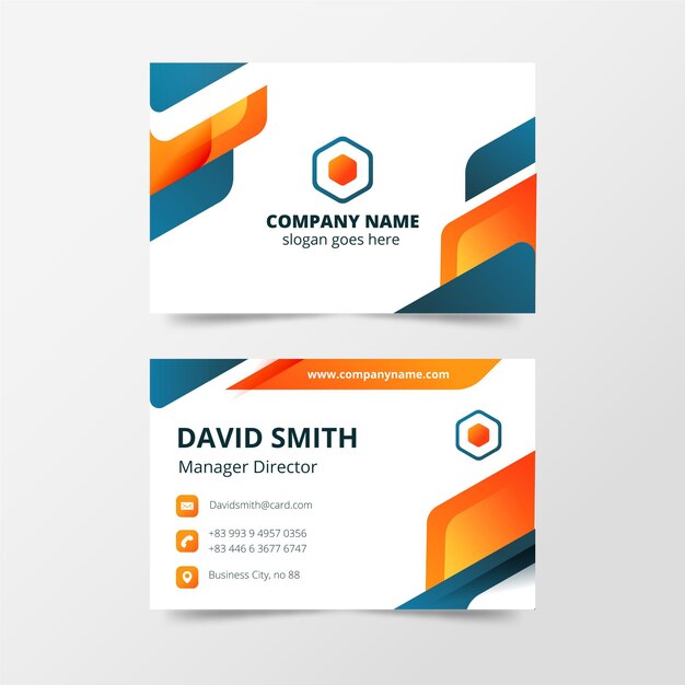 Business card template