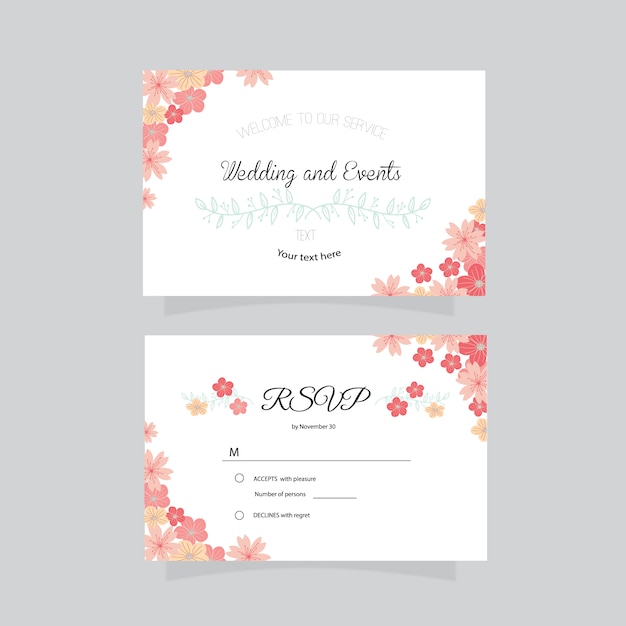 Дизайн свадебных визиток