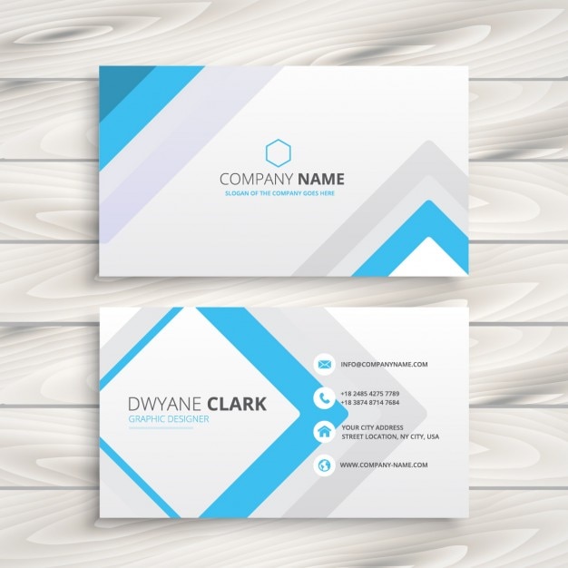 Business card with minimal design