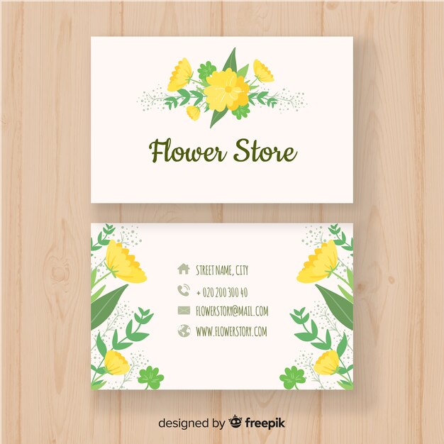 business card with nature concept
