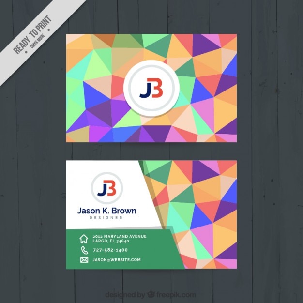 Free vector business card