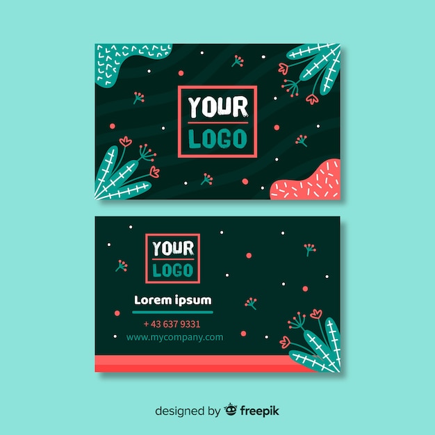 Free vector business card