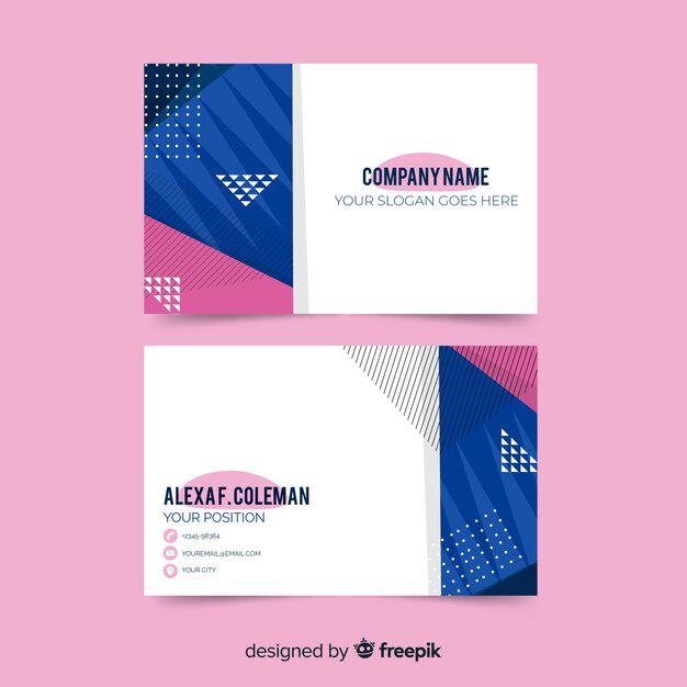 Free vector business card