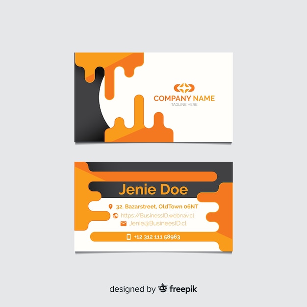 Free vector business card