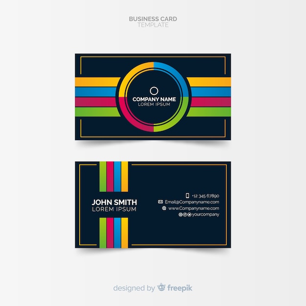 Free vector business card